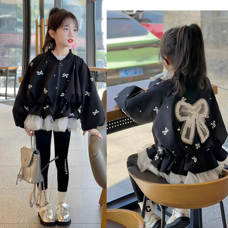 Baby Clothing Zip - Mantel Anak Perempuan Jaket Ikatan Simpul