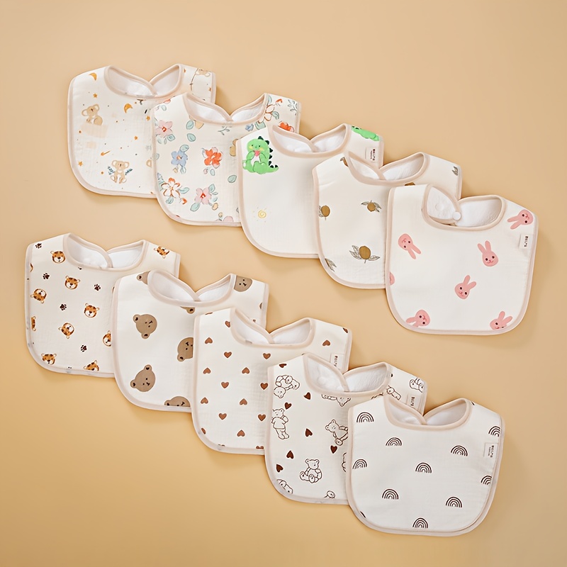 Baby Clothing Neutral - Celemek Kain Kasa Katun Lembut untuk