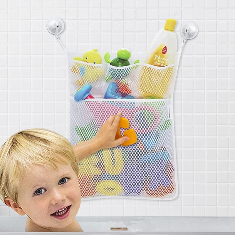 Baby Clothing Organizer - Mainan mandi mandi bayi putih, jaring
