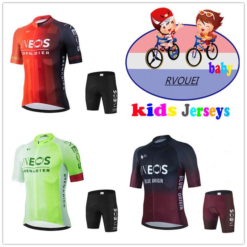 Baby Clothing Factory - Set Jersey Bersepeda Anak Tim Ineos