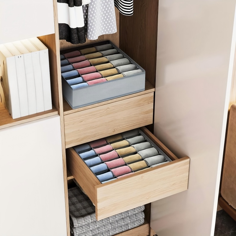 Kotak Penyimpanan Lipat 24 Gri - Baby Clothing Organizer ulasan dan harga