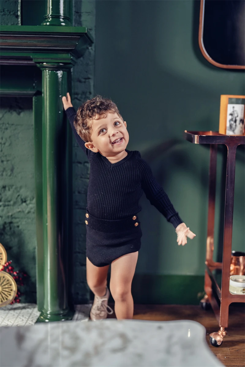 Atasan Rajut Bayi Model V-Neck - Baby Clothing High Quality ulasan dan harga