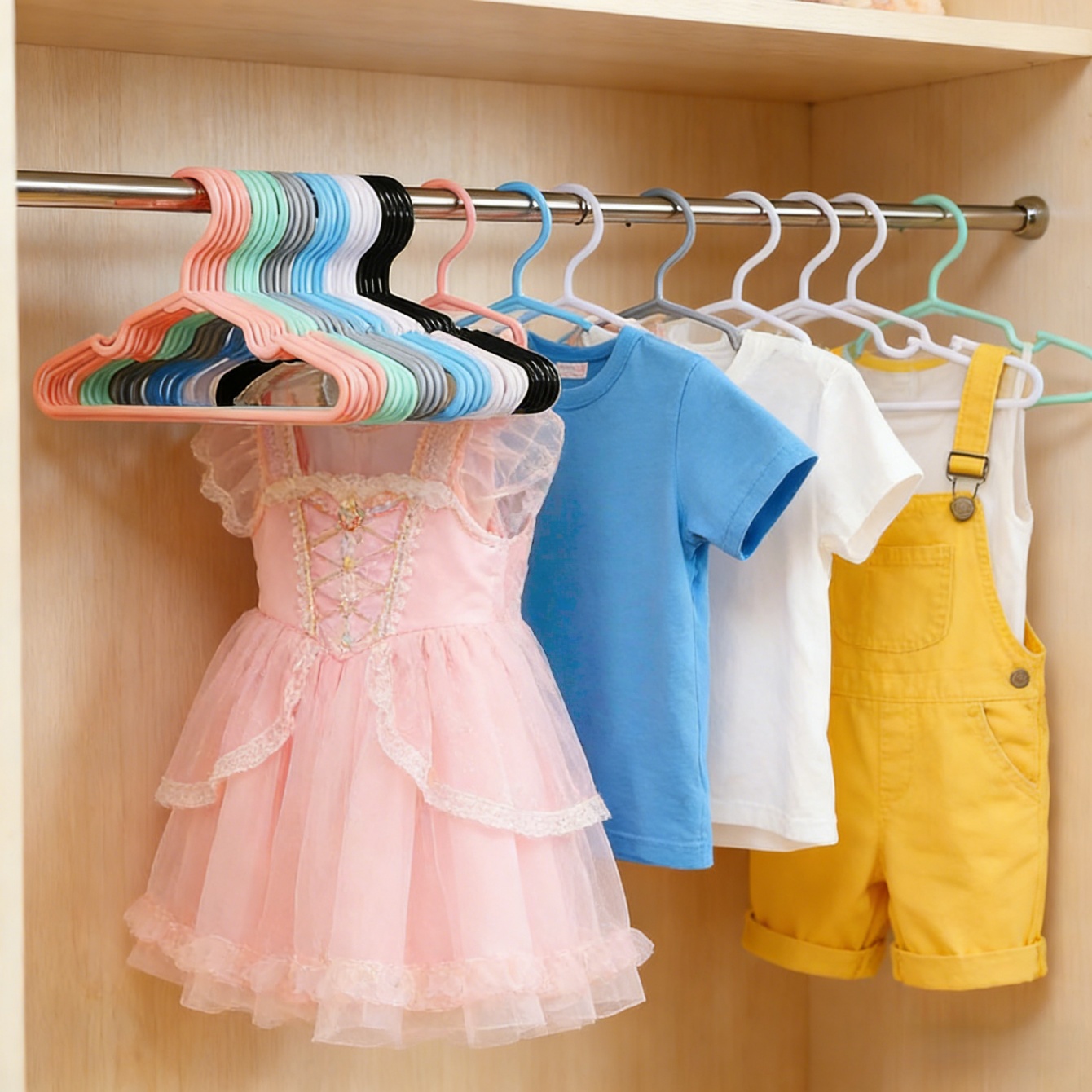 10/20 Buah Gantungan Baju Anti - Baby Clothing Organizer ulasan dan harga